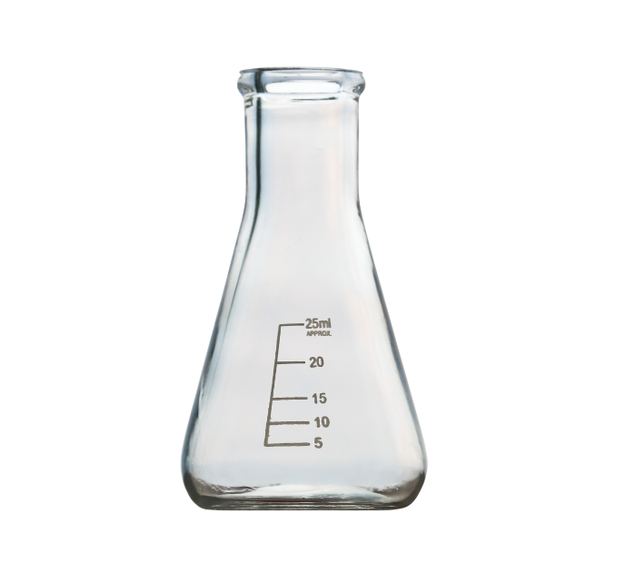 Erlenmeyer Flask, Wide Neck With Graduation