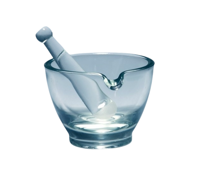 Mortar and Pestle, Glass